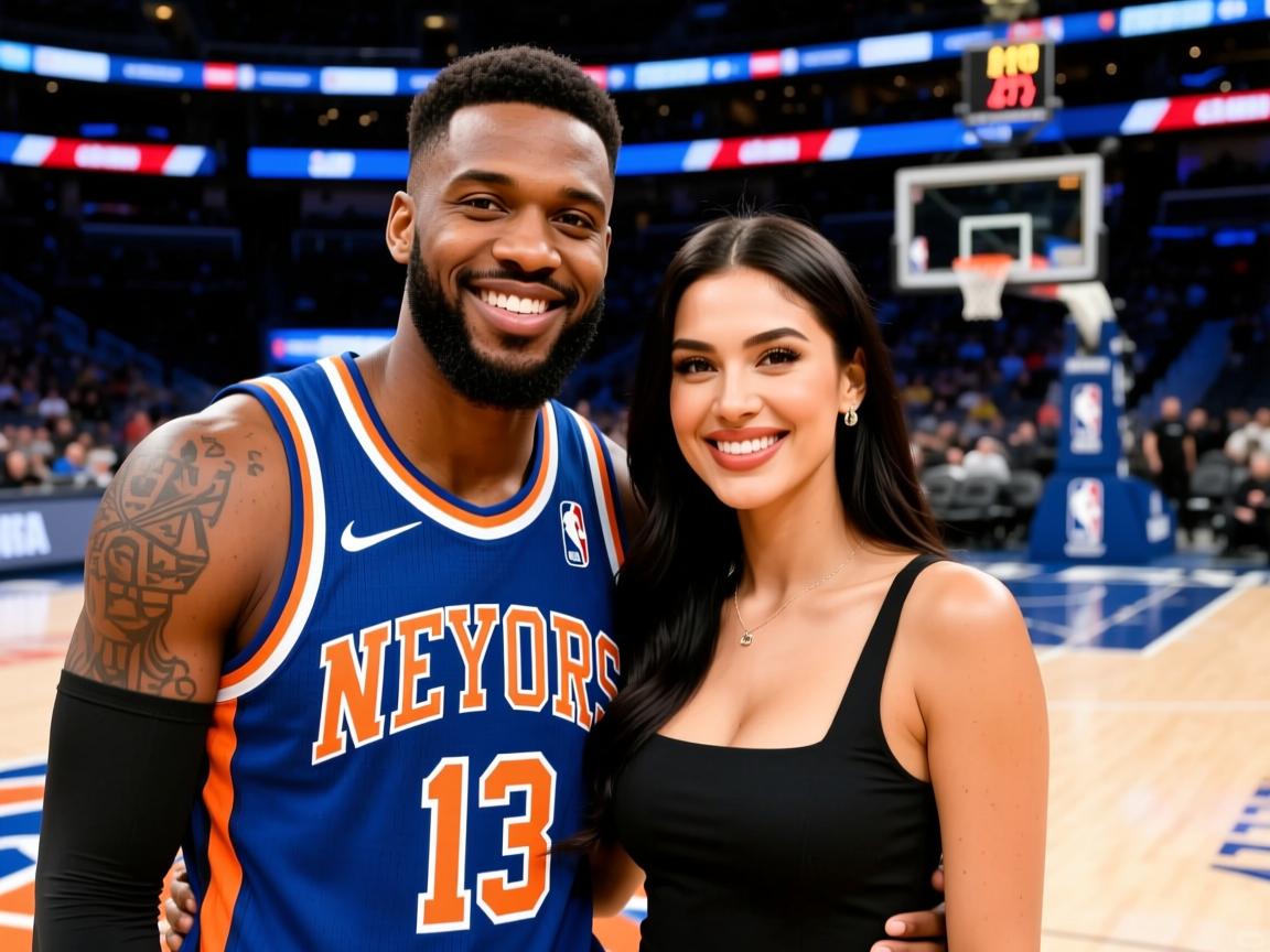 托平和娇妻近照,尼克斯弃将,拿大合同总决赛爆发,妻子很美 第2张